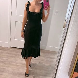 Cinq a Sept mid length black dress